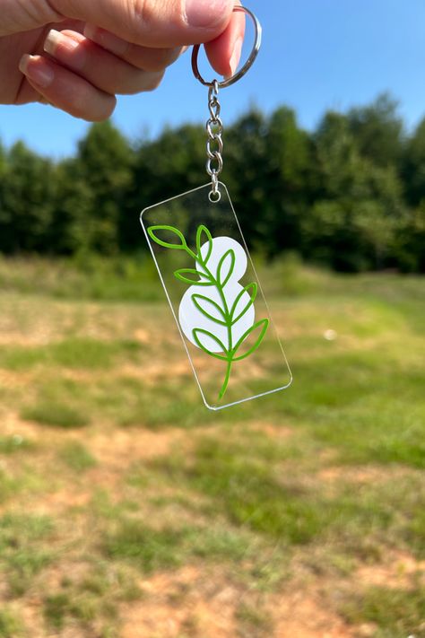 Merch Display Ideas, Merch Display, Plant Keychain, Vinyl Keychain, Lover Vinyl, Leaf Keychain, Love Plants, Merch Ideas, Cute Keychain