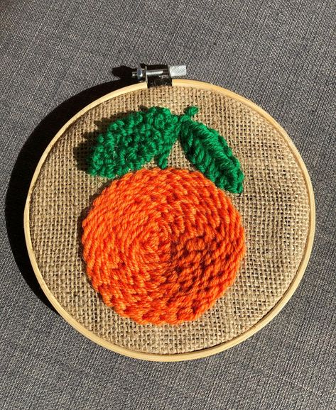 #punchneedle #punchneedleembroidery #embroidery #punchneedleartist #punchneedledesign Clementine Embroidery, Punchneedle Embroidery, Punch Needle Art, Watermelon Punch, Art To Make, Punch Needle Embroidery, Needle Art, Punch Needle, Craft Work