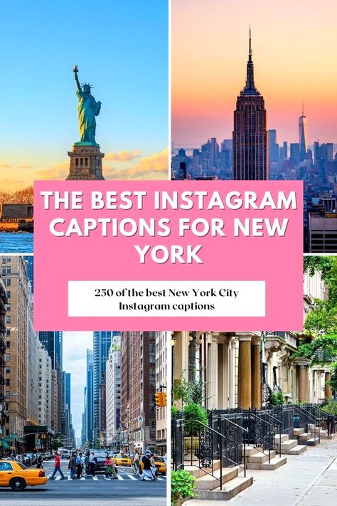 Planning your next trip to the Big Apple? 🗽🇺🇸 Our blog post has you covered with 250 epic New York City Instagram captions! From iconic quotes to clever puns, and everything in between—perfect for every shot you take. 📸✨Read our blog post for the best NYC captions and make your Instagram pop! Don't miss out on the ultimate guide to capturing the magic of New York City! 🚕🗽🌃 Nyc Captions Instagram, New York Quotes Instagram, City Instagram Captions, New York Captions Instagram, New York City Instagram, New York Quotes, Hilarious Puns, Iconic Quotes, Nyc Instagram