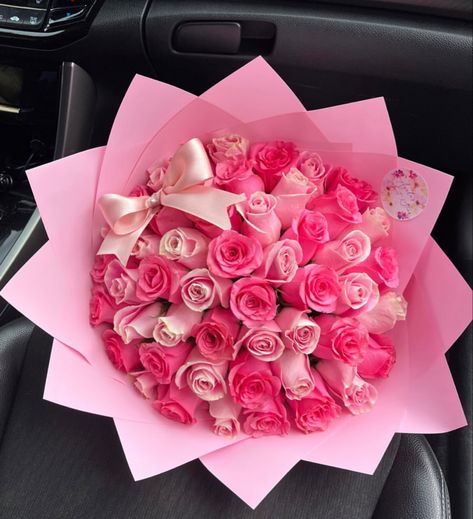 50 Pink Roses Bouquet, 24 Rose Bouquet, 30 Roses Bouquet, Light Pink Flower Bouquet, 20 Roses Bouquet, Pink Ramos, Valentines Flowers Bouquet, 50 Roses Bouquet, Ramo Flowers