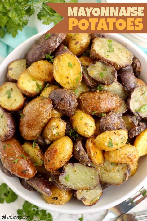 Best Boiled Potatoes Recipe, Mayonnaise Roasted Potatoes, Air Fryer Potatoes Recipes, Mayonnaise Potatoes, Potatoes With Mayonnaise, Boiled Potatoes Recipe, Air Fryer Potatoes, Baked Mashed Potatoes, Mashed Potato Casserole