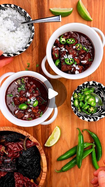 Ryan Carter 🍻 on Instagram: "Texas Tri-Tip Chili.

This is Texas chili and nothing else. Tri-tip, chiles, no beans, no tomatoes.

DIRECTIONS

+ STEP 1: CHILES
Cut open the dried chiles and remove the stems and seeds. Add the chiles to a preheated, large skillet and toast just until fragrant, but be careful not to burn (about 2 minutes). Add the chiles to a medium-sized bowl and cover with boiling water. Let soak for about 20 minutes until softened. Retain about 1/2 C of the water after removing the chiles. 

+ STEP 2: BLEND
To a blender, add the softened chiles, serranos, cumin, salt, and about 3-4 TBSP of the retained water. Blend and add more water as needed until a smooth paste consistency is reached. Set aside. 

+ STEP 3: BEEF
Cut the tri-tip into chunks (about 1-inch cubes), and lib Tritip Chili, Tri Tip Chili, Texas Chili, Steak Tips, Chipotle Chili, Tri Tip, Beef Cuts, Authentic Recipes, Southern Recipes