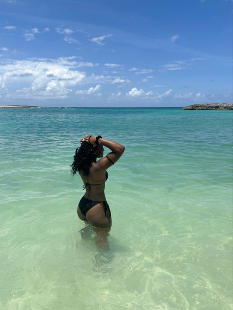 Bathsuit Poses, Cute Beach Pictures Black Women, Beach Poses Instagram Bikinis Baddie, Black Women At The Beach, Beach Pictures Poses Instagram Black Women, Beach Pictures Poses Black Women, Beach Black Women, Beach Pictures Black Women, Dream Life Photos