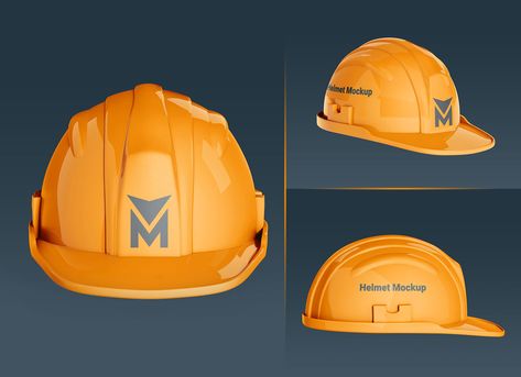 Hard Hats, Mockup Psd, Hard Hat, Color Schemes