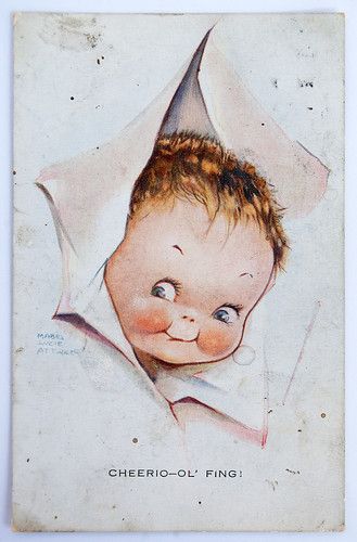 MABEL LUCIE ATTWELL- 1924 Card Postal Vintage, Litho Print, Baby Illustration, Picture Postcards, Childrens Illustrations, Childrens Art, Print Artist, Vintage Pictures, Vintage Cards