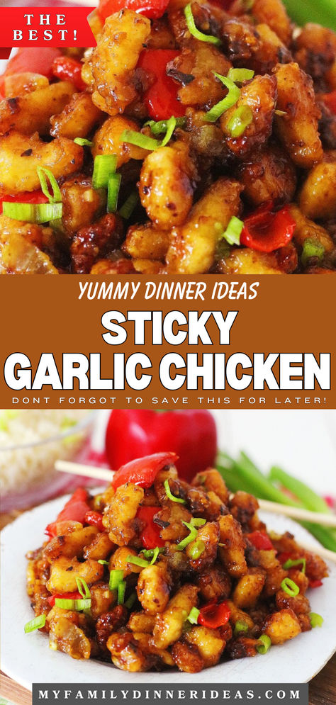 Chinese garlic chicken recipes Vietnamese Garlic Chicken, Chinese Boneless Chicken Recipes, Simple Chinese Recipes, Chinese Garlic Chicken, Foreign Cuisine, Messy Food, Chinese Garlic, Best Cook, Chinese Chicken Recipes