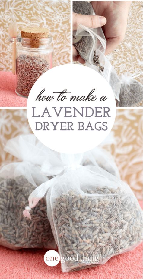 Learn how easy it is to make lavender-scented dryer bags. You'll love the way your clothes smell, and you can reuse them again and again! Lavender Dryer Bags, Diy Lavender, Lavender Crafts, Organization Diy, Lavender Bags, Beauty Diy, Safe Cleaning Products, Diy Cleaners, Cleaning Recipes