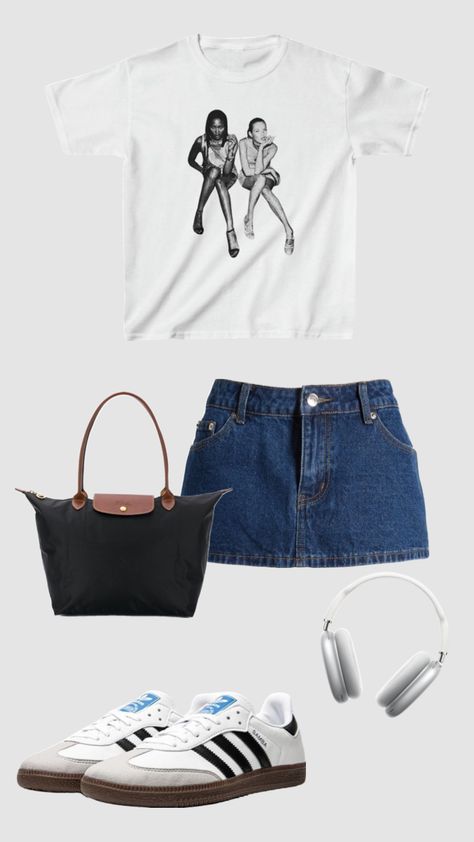 in print we trust outfit inspo #babytee #outfitinspo #ootd #inprintwetrust #everydayoutfit #summeroutfit Boots Mini Skirt, Casual Outfits Cute, Fashionable Nails, Paris Mode, Devil Wears Prada, Stockholm Fashion, Swaggy Outfits, Cute Everyday Outfits, Mode Inspo