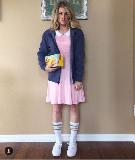 Disfraces Stranger Things, Eleven Stranger Things Costume, Maleficent Halloween Costume, Despicable Me Costume, Eleven Costume, Last Minute Kostüm, Stranger Things Halloween Costume, Halloween Costumes Women Creative, Unicorn Halloween Costume