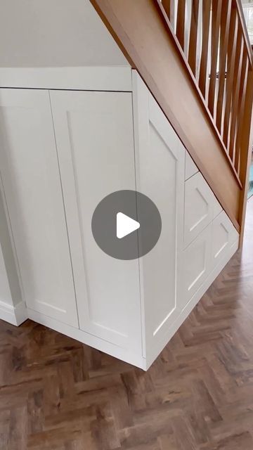 Jon Lewis on Instagram: "Timelapse of a shaker style understairs storage fitted this week.

#timelapse #storageideas #understairstorage #beforeandafter #transformation #mdf #finsa #ukcarpentry #interiordesign #reeloftheday #reels #trending #reelsinstagram #creative" Understairs Storage Closet Ideas, Cupboard Under Stairs Ideas, Understairs Cupboard Ideas, Drawers Under Stairs, Under Stairs Storage Closet, Understairs Cupboard, Under Stairs Closet, Under The Stairs Storage, Under Stairs Drawers