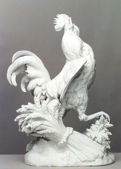 19th c. White Porcelain Rooster Harvest Sculpture For Sale at 1stdibs White Rooster, Rooster Statue, Deco Marine, Ceramic Rooster, Jungle Room, Rooster Art, Rooster Decor, French Victorian, Sculptures For Sale