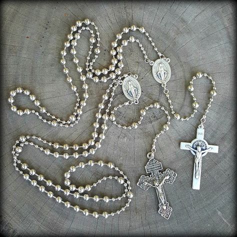 WW I Military Battle Beads™ - Silver by Rugged Rosaries Combat Rosary, Rugged Rosary, Hail Holy Queen, Paracord Rosary, Protestant Prayer Beads, Chaplet Rosary, Beads Rosary, Special Prayers, Blessed Mother Mary