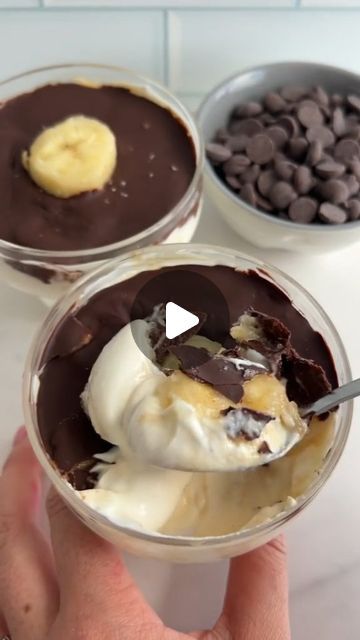 healthu4lyfe on Instagram: "FOLLOW US FOR MORE HEALTHY FOOD IDEAS 🫶 

Indulge in a chocolate shell banoffee yogurt bowl—a high-protein snack with a delightful twist of peanut butter yogurt. Perfect for a healthy treat! 🍫🍌🥜 

Shoutout to Alice🥰

We Do Not Own The Rights To This Music 🎶 

#HealthU4Lyfe #HighProteinSnack #BanoffeeBowl #ChocolateShell #PeanutButterYogurt #HealthyTreats #YummySnacks #ProteinPacked #DeliciousDesserts #SnackIdeas #HealthyEating #SweetToothSatisfier #NutritiousAndDelicious #FoodieFavorites #QuickSnack #EasyRecipes #SweetIndulgence #FitnessFood #GuiltFreeTreats #DessertBowl #FlavorfulEats" Chocolate Yogurt Bowl, Chocolate Peanut Butter Greek Yogurt, Chocolate Peanut Butter Yogurt, Yogurt With Chocolate Shell, Frozen Chocolate Banana Yogurt Clusters, Peanut Butter Yogurt, Yogurt Bowl, Chocolate Shells, High Protein Snacks