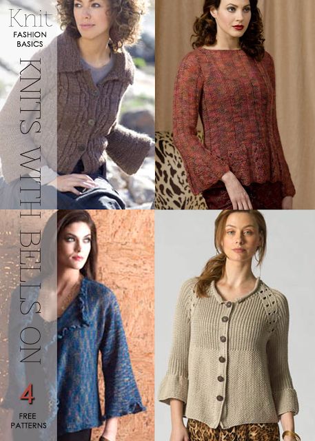 Bell  sleeves for next fall? free patterns and inspiration by DiaryofaCreativeFanatic Knit Pattern Free, Free Knit Pattern, Creative Knitting, Sleeves Women, Knitting Blogs, Knitting Ideas, Free Knitting Pattern, Knit Pattern, Sleeves (women)