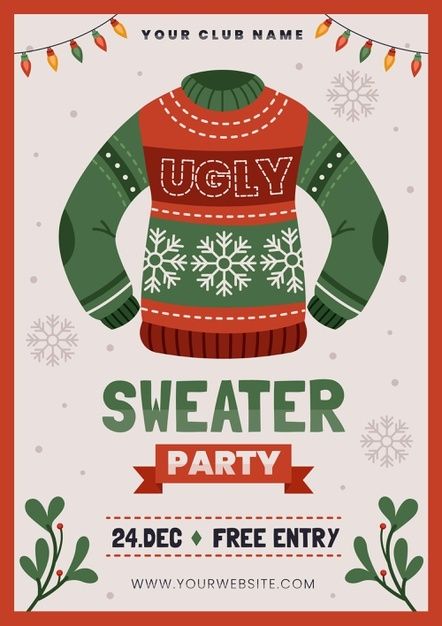 Ugly Christmas Sweater Invitations, Office Christmas Party Invitation, Ugly Sweater Invitations, Ugly Christmas Sweater Party Invitations, Xmas Party Invitations, Ugly Sweater Party Invitations, Xmas Invitations, Christmas Marketing, Motion Graphics Typography