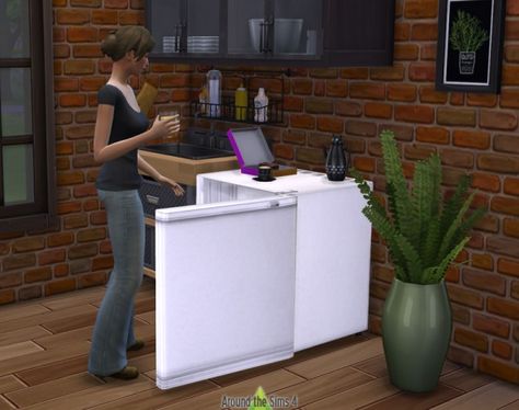 Around The Sims 4: Sims 2 University Mini-Fridge • Sims 4 Downloads Sims 2 University, The Sims 4 Sims, Around The Sims 4, Download Sims, The Sims 4 Custom Content, Small Fridge, Sims 4 Sims, Cc Furniture, Cc Mods