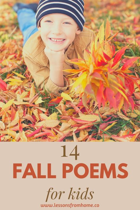 Thanksgiving Poems For Kindergarten, Fall Poems For Kindergarten, Pumpkin Poems For Kids, Short Fall Poems, Fall Poems For Preschool, Autumn Poems For Kids, Fall Poems For Kids, Poems About Fall, Poems For Preschool