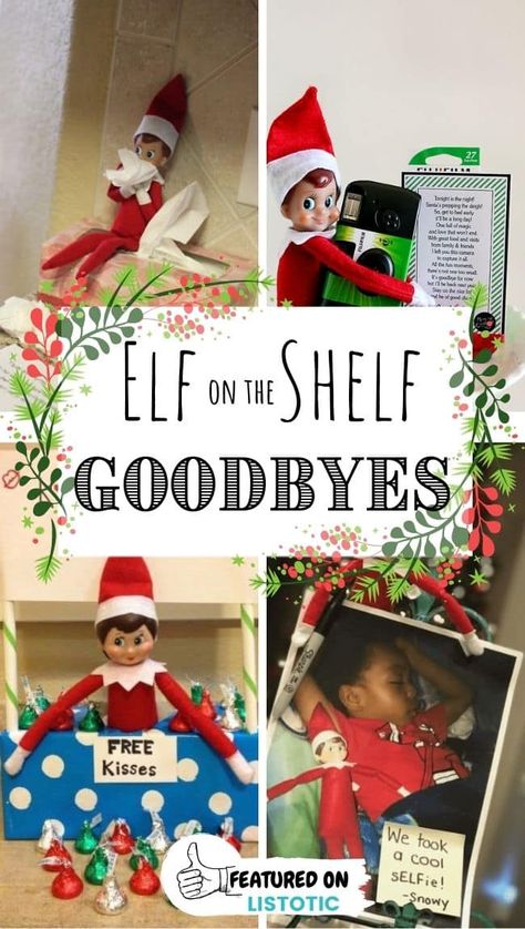 Elf On The Shelf Leaves Christmas Eve, Elf On The Shelf Saying Goodbye Ideas, Elfs Leaving Ideas, Elf On The Shelf Goodbye Toddler, Ways For Elf To Say Goodbye, Elf Departure Ideas Christmas Eve, Elf Says Goodbye, Elf’s Goodbye Ideas, Elf’s Last Day Ideas