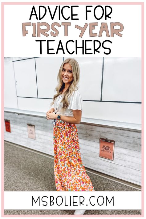 Advice For 1st Year Teachers Middle School Classroom Themes, First Year Teacher, Classroom Wishlist, What Is Family, Middle School Teacher, When School Starts, First Year Teaching, Family And Consumer Science, Secondary Teacher