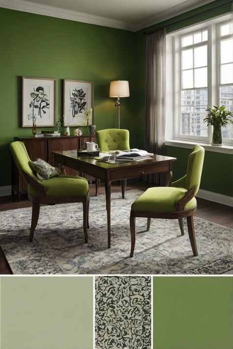 Welcome to a daily routine with interior designer tips! Dive into the invigorating color of Relish (SW 6415) for a vibrant office space in 2024. #Ad #homedecor #homedesign #trendgirlApartment #Painthome #interiorarchitecture Wall Colors Green Room Colors
Bright Room office Colors
Apartment Renovation
Home office Remodeling
Modern Paint Colors
2024 Dark Green Office Walls, Green Office Walls, Paint Colors 2024, Green Room Colors, Vibrant Office, Modern Paint Colors, Light Colored Furniture, Bright Room, Girl Apartment