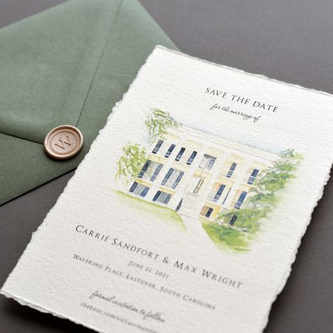 Ivory Isle Designs | Vendor of the Week | The Wedding Guys Venue Invitation, Hand Painted Invitations, Watercolor Wedding Invitation Suite, Painted Wedding Invitation, Marriage Invitations, Invitations Diy, Invitation Wedding, Watercolor Wedding Invitations, Custom Watercolor