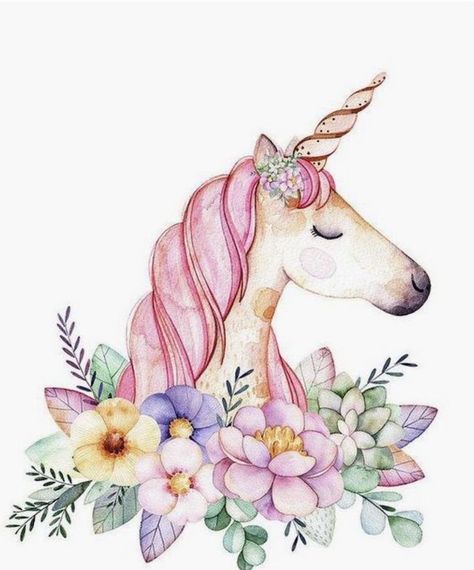 how-to-draw-a-unicorn-with-wings-watercolor-painting-of-unicorn-with-pink-mane-colorful-flowers-underneath Magical Watercolor, Unicorn Artwork, Unicornios Wallpaper, Unicorn Flowers, Unicorn Drawing, Unicorn Pictures, Unicorns Clipart, Pink Forest