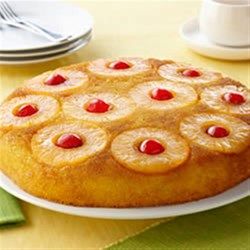 Using a yellow cake mix, you can have this beautiful classic dessert ready to serve in under an hour. Pineapple Upside Down Cake Recipe, Dole Recipes, Upside Down Cake Recipe, Dole Pineapple, Colorful Desserts, Vegetarian Cake, Pineapple Upside, Pineapple Upside Down Cake, Pineapple Upside Down