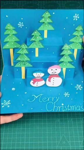 Kirigami Christmas Cards, How To Make Pop Up Christmas Cards, Christmas Card Pop Up Diy, Christmas Cards Handmade Pop Up, Pop Up Christmas Cards Diy Tutorials, Pop Up Cards Christmas, Pop Up Christmas Cards Diy, Beautiful Christmas Cards Handmade, Easy Christmas Cards Handmade