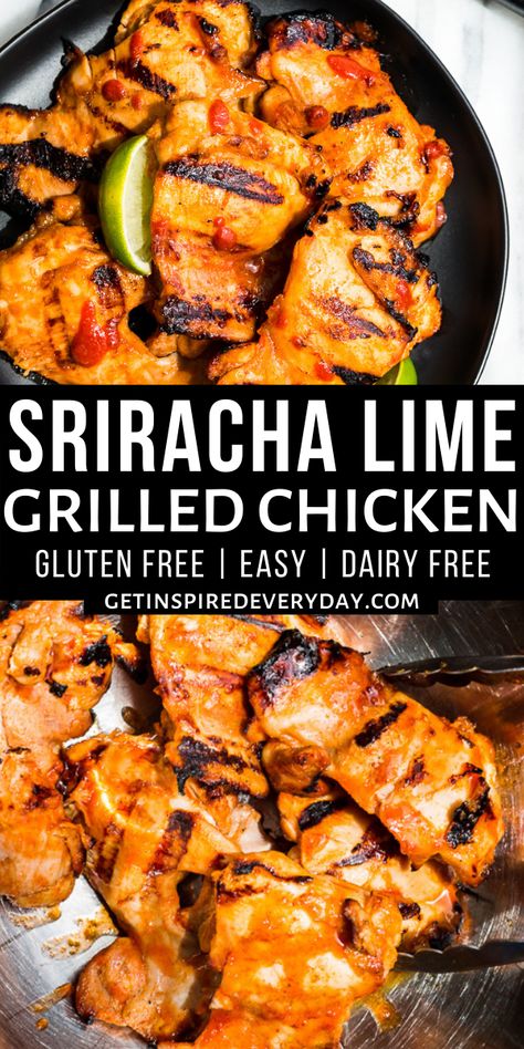 Simple Side Dishes, Lime Marinade For Chicken, Spicy Asian Chicken, Simple Marinade, Grilled Carrots, Honey Sriracha Chicken, Grilled Chicken Marinade, Honey Lime Chicken, Sriracha Chicken