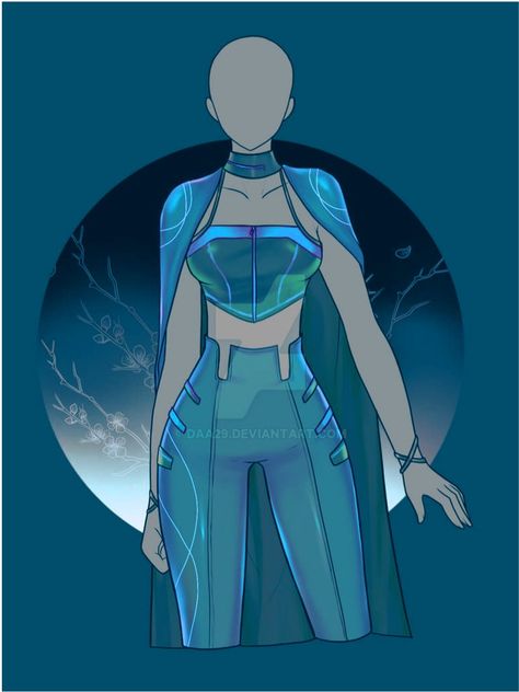 Storm Themed Outfits, Water Princess Outfit, Merfolk Outfit, Ocean Witch Outfit, Water Clothing Design, Mha Oc Water Quirk, Water Outfits Drawing, Water Fantasy Outfit, Water Outfit Design