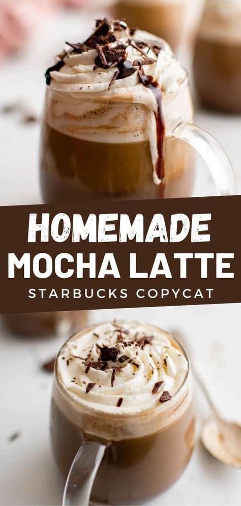 Starbucks Cafe Mocha Recipe, Cafe Mocha Recipe, Coffee With Chocolate, Mocha Coffee Recipe, Flavored Coffee Recipes, Mocha Latte Recipe, Mocha Recipes, Homemade Mocha, Coffee Recipes Hot