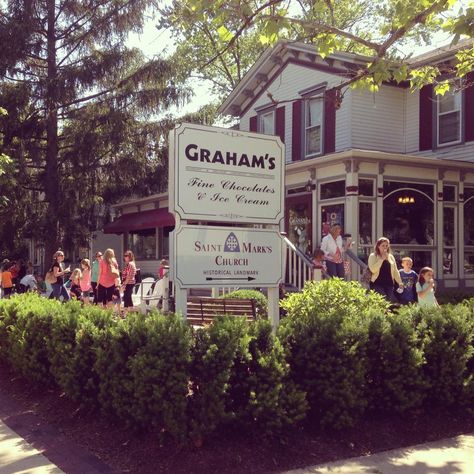 Last day of school & apparently everyone is celebrating with ice cream at on this beautiful day! Love it!!! #icecream Chocolate Covered Bacon, Geneva Illinois, Chocolate Shops, Illinois Travel, Candy Companies, Fine Chocolate, Tri Cities, Chocolate Shop, Chocolate Craving