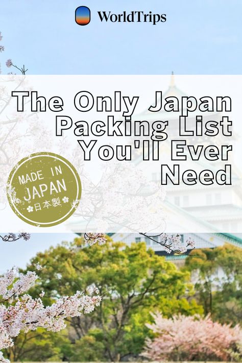 With this Japan packing list, you’ll be all set and ready to go – without ever having to panic that you forgot something important at home! Week Packing List Fall, Two Week Packing List, Week Packing List, Fall Japan, Japan In May, Japan Packing List, Wrinkle Release Spray, Winter Packing List, Northern Island