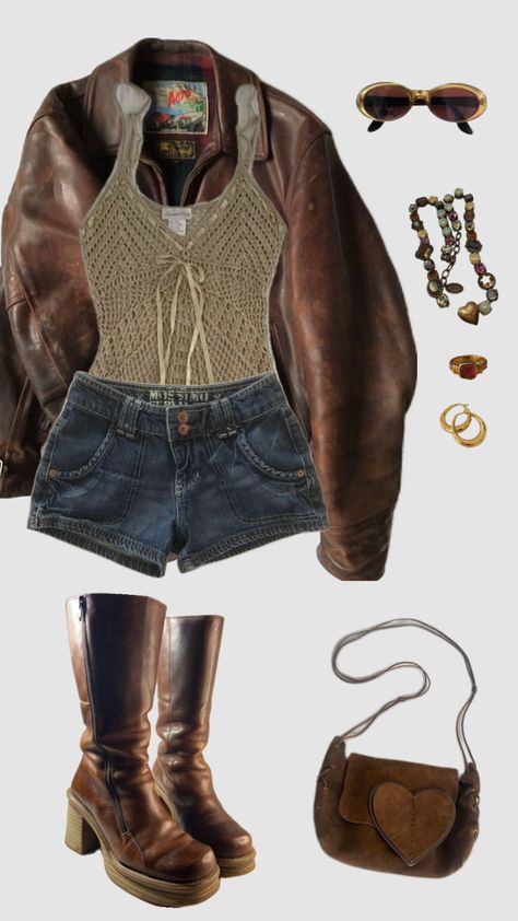 #grunge #coolgirl #alternative #outfitinspo #outfit #outfits #outfitinspiration #outfitideas #styleinspo #style #fashioninspo #fashion #fitinspo #fit #fitcheck #fits #clothes #moodboards #y2kfashion Hippy Grunge Outfits, Outfits For City, Grunge Outfits Summer, Hippy Grunge, Study Outfit, Academia Aesthetic Outfit, University Outfit, Downtown Outfits, Chique Outfits