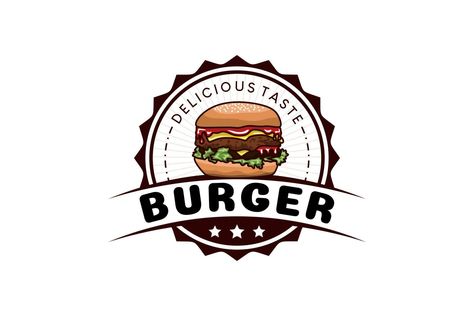 Art retro burger logo template design Retro Burger, Burger Logo, Shiva Wallpaper, Logo Templates, Vector Art, Template Design, Clip Art, ? Logo, Design