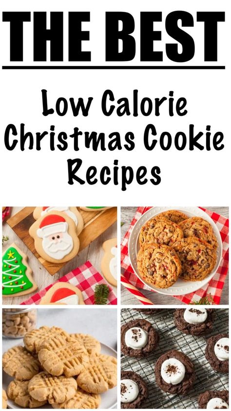 20 Low Calorie Christmas Cookies Low Calorie Christmas Treats, Low Calorie Christmas Desserts, Low Calorie Christmas Cookies, Cookies Low Calorie, Low Calorie Christmas, Fat Cookies, Low Calorie Sweets, Low Fat Cookies, Low Calorie Pumpkin