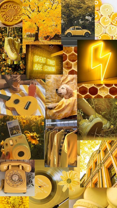 Sunshine Mood Board, Yellow Mood Board Aesthetic, Yellow Moodboard Aesthetic, Yellow Aesthetic Moodboard, Yellow Vision Board, Mood Board Yellow, Moodboard Yellow, Yellow Mood Board, Yellow Moodboard