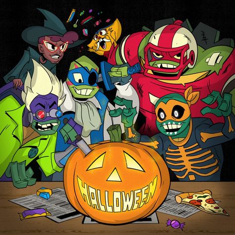 Early Halloween, Ninja Turtles Funny, Teenage Mutant Ninja Turtles Artwork, Teenage Mutant Ninja Turtles Art, Ninja Turtles Artwork, Tmnt Artwork, Teenage Ninja Turtles, Tmnt Art, Teenage Ninja