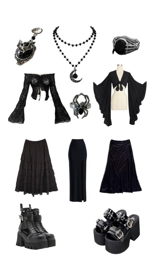 Metal Concert Outfit Ideas, Metal Concert Outfit, Outfit Ideas Goth, Metal Concert, Goth Outfit Ideas, Trad Goth, Goth Accessories, Concert Outfit Ideas, Looks Pinterest