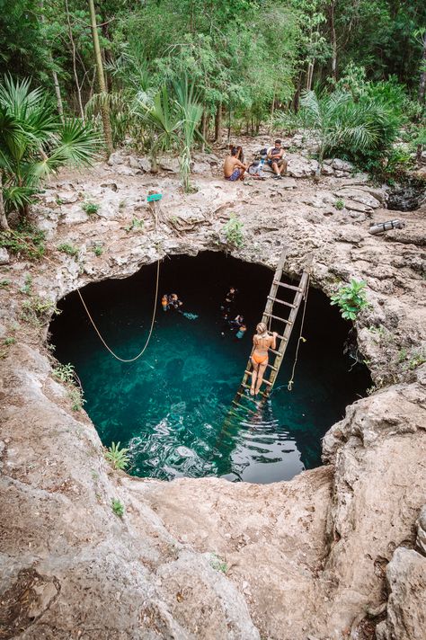 Calavera Cenote in Tulum, Mexico Cancun Airport, Tulum Travel, Aesthetic Picture, Tulum Mexico, Quintana Roo, Dream Holiday, Cozumel, Jolie Photo, Mexico Travel