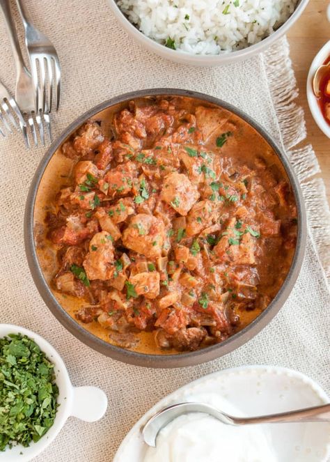 Chicken Tikka Masala Slow Cooker Recipe | Kitchn Chicken Tikka Masala Slow Cooker, Slow Cooker Tikka Masala, Slow Cooker Chicken Tikka Masala, Poulet Tikka Masala, Recipe Slow Cooker, Chicken Tikka Masala Recipes, Low Carb Slow Cooker, Curry Dishes, Chicken Slow Cooker Recipes