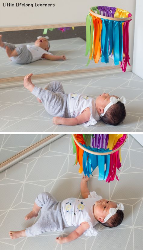 Our Newborn Movement Area - Little Lifelong Learners Baby Sensory Play, 3 Month Old Baby, Baby Play Activities, Baby Learning Activities, Cool Baby, Baby Sleep Problems, Montessori Baby, Baby Arrival, Baby Diy