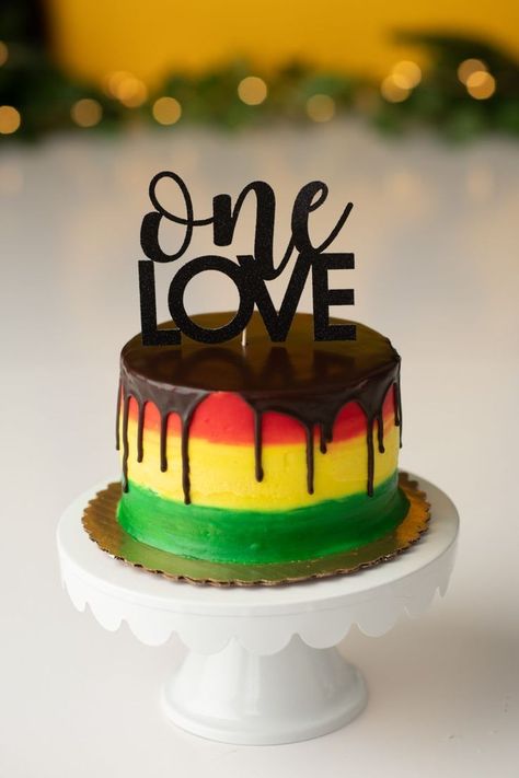 Reggae Cake, Jamaica Cake, Rasta Cake, Bob Marley Cakes, Bob Marley Birthday, Rasta Party, Jamaican Party, Reggae Party, German Baking