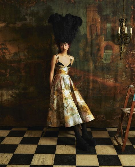 Erdem Moralıoğlu Photographs 'Vintage' Vogue Poland November — Anne of Carversville Vogue Editorial, Erdem Moralioglu, Museum Fashion, 얼굴 그리기, Campaign Fashion, Vintage Vogue, Doja Cat, Fashion Story, Fashion Photoshoot