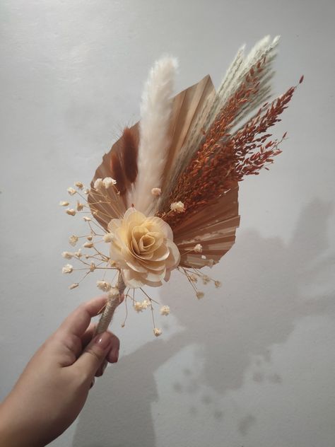 Rustic Dried Flowers, Dried Palm Leaves Centerpiece, Pampas Grass And Palm Leaves Centerpiece, Anahaw Leaves Decoration, Filipiniana Bouquet, Diy Boho Wedding Decor, Anahaw Leaves, Boho Centerpiece, Filipiniana Wedding