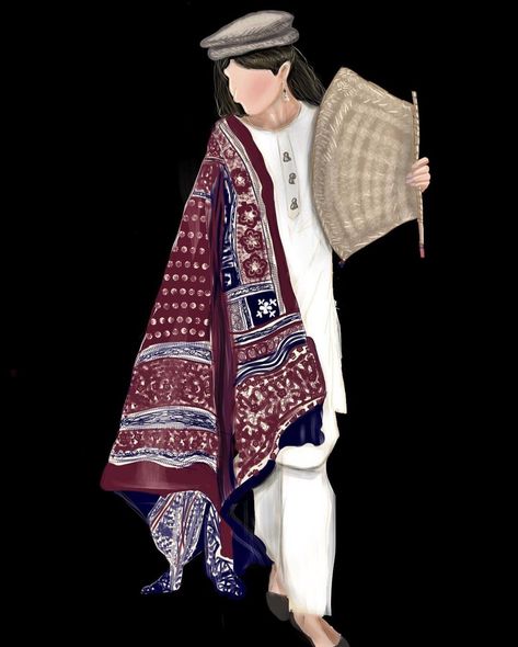 Sindhi Culture Art, Sindhi Culture Dresses, Pakistani Art Paintings, Sindh Culture Day, Sindhi Aesthetic, Pakistani Culture Art, Saraiki Culture, Sindhi Culture, Mood Broad