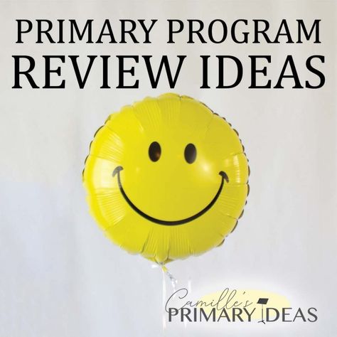 Singing Time Primary Program Review, Primary Program Practice Ideas, Primary Program Review Ideas, Primary Review Games, Primary Program Song Review, Lds Primary Program 2024, Primary Song Review Games, Primary Program Treats, Primary Teachers Gifts