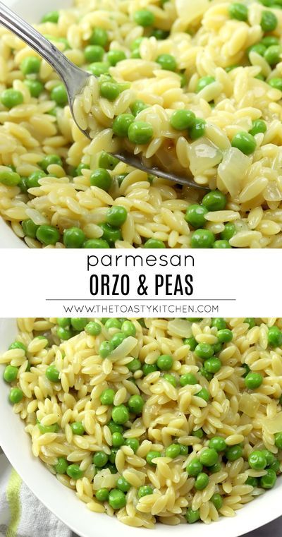 Orzo And Peas, Orzo Peas, Orzo Recipes Side, Parmesan Orzo, Pasta With Peas, Pasta Vegetariana, Plats Healthy, Pasta Side Dishes, Rice Side