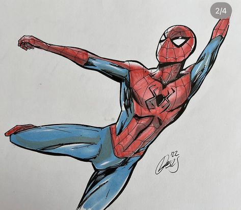 Spider Man Art, Baseball Drawings, Ohuhu Markers, Posca Marker, Man Art, Marker Drawing, Marker Art, Amazing Spider, Super Heroes