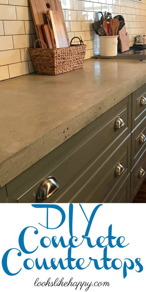 Concrete Countertops in One Weekend! Weekend Projects Diy, Cement Countertops, Concrete Countertops Outdoor Kitchen, Concrete Countertops Kitchen Diy, Concrete Countertops Bathroom, Concrete Countertops Outdoor, Countertops Concrete, Kitchen Remodel Countertops, Concrete Countertops Kitchen